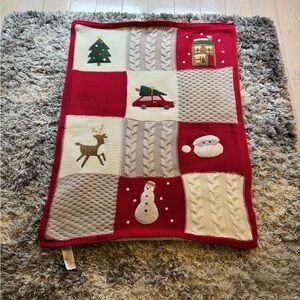 Gently used Pottery Barn Kids Christmas stroller blanket